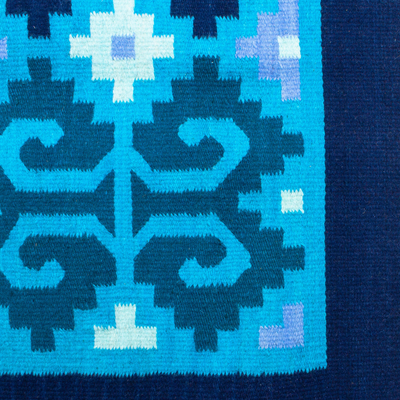 Zapotec wool rug, 'Seashells' (4x6.5) - Zapotec wool rug (4x6.5)