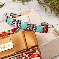 Featured review for Turquoise cuff bracelet, Aztec Elegance