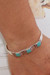 Turquoise cuff bracelet, 'Aztec Elegance' - Hand Crafted Mexican Taxco Silver Cuff Natural Turquoise