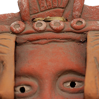 Ceramic mask, 'Three Ages of Man' - Aztec Archaeological Ceramic Mask