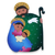 Wood display jigsaw puzzle, 'Holy Family' - Wood jigsaw puzzle for display