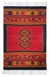 Tapete de lana zapoteca, (4x6.5) - Tapete rojo de lana zapoteca roja (4x6.5)