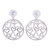 Sterling silver dangle earrings, 'Heart Celebration' - Sterling silver dangle earrings (image 2a) thumbail