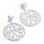 Sterling silver dangle earrings, 'Heart Celebration' - Sterling silver dangle earrings (image 2c) thumbail
