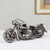 Auto part statuette, 'Rustic Standard Motorbike' - Handcrafted Rustic Sculpture of Recycled Auto Parts (image 2) thumbail