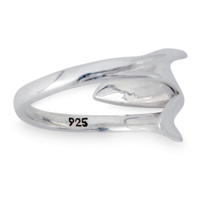Sterling silver cocktail ring, 'Alliance' - Collectible Modern Sterling Silver Wrap Ring