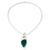Chrysocolla pendant necklace, 'Peaceful Wisdoms' - Chrysocolla pendant necklace (image 2a) thumbail