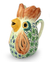Majolica ceramic pitcher, 'Rooster' - Majolica Ceramic Bird Pitcher Handmade Folk Art Mexico (image 2a) thumbail