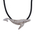 Sterling silver pendant necklace, 'Great Gray Whale' - Collectible Sterling Silver Pendant Sea Life Necklace (image 2a) thumbail