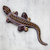 Ceramic wall adornment, 'Handsome Lizard' - Handpainted Ceramic Lizard Wall Sculpture Mexico (image 2) thumbail