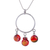 Dichroic art glass pendant necklace, 'Summer Sun' (image 2d) thumbail