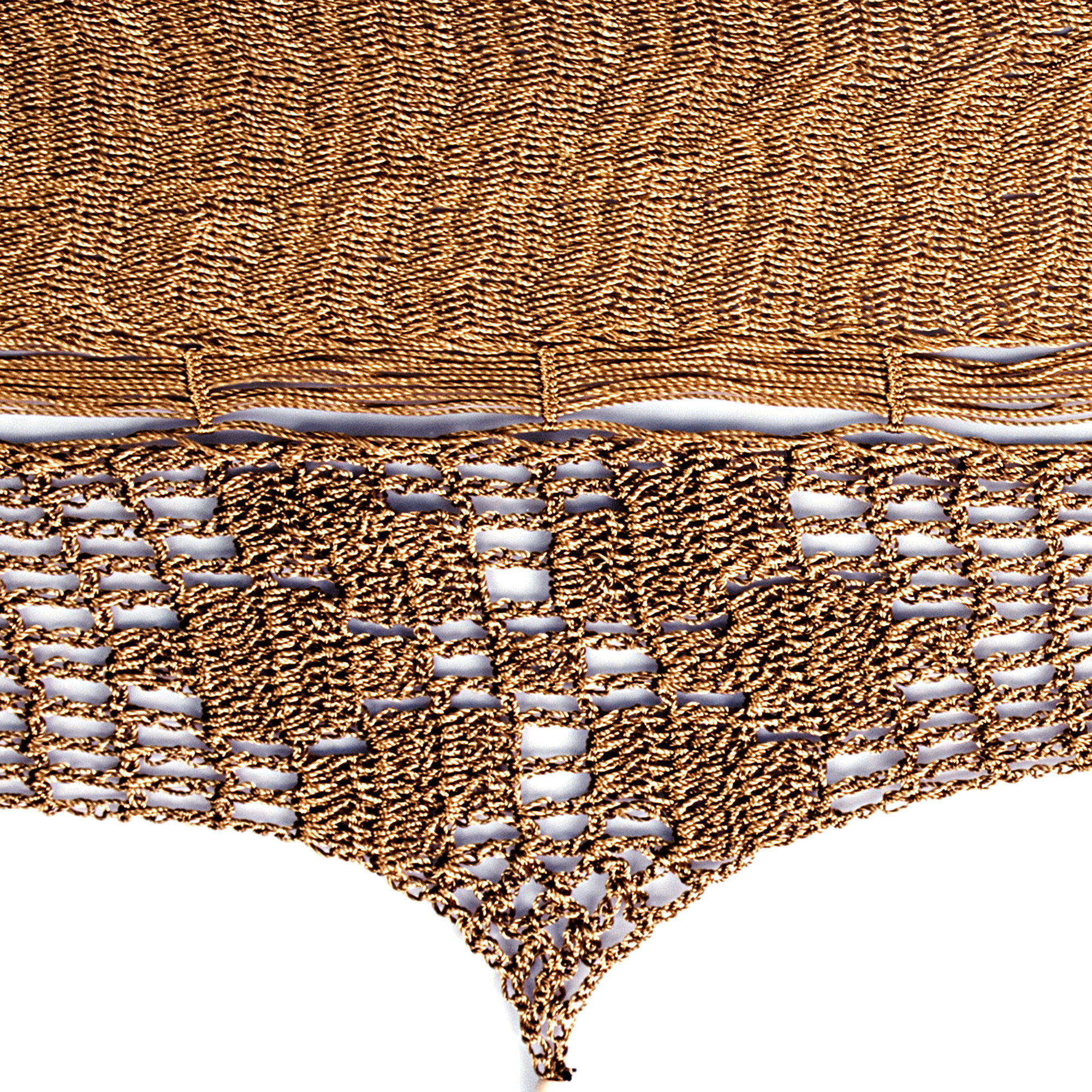 Mexican Solid Rope Hammock (Double) Copper Filigree NOVICA