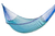 Cotton hammock, 'Riviera Sapphire' (double) - Fair Trade Blue Cotton Striped Rope Hammock (Double) (image 2a) thumbail