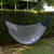 Cotton hammock, 'Ocean Waves' (double) - Handcrafted Cotton Striped Rope Hammock from Mexico (Double) (image 2) thumbail