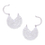 Sterling silver hoop earrings, 'Aztec Magnificence' - Handcrafted Sterling Silver Hoop Earrings (image 2b) thumbail