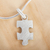 Silver pendant necklace, 'Puzzle' - Hand Made Modern Fine Silver Pendant Necklace from Mexico (image 2) thumbail