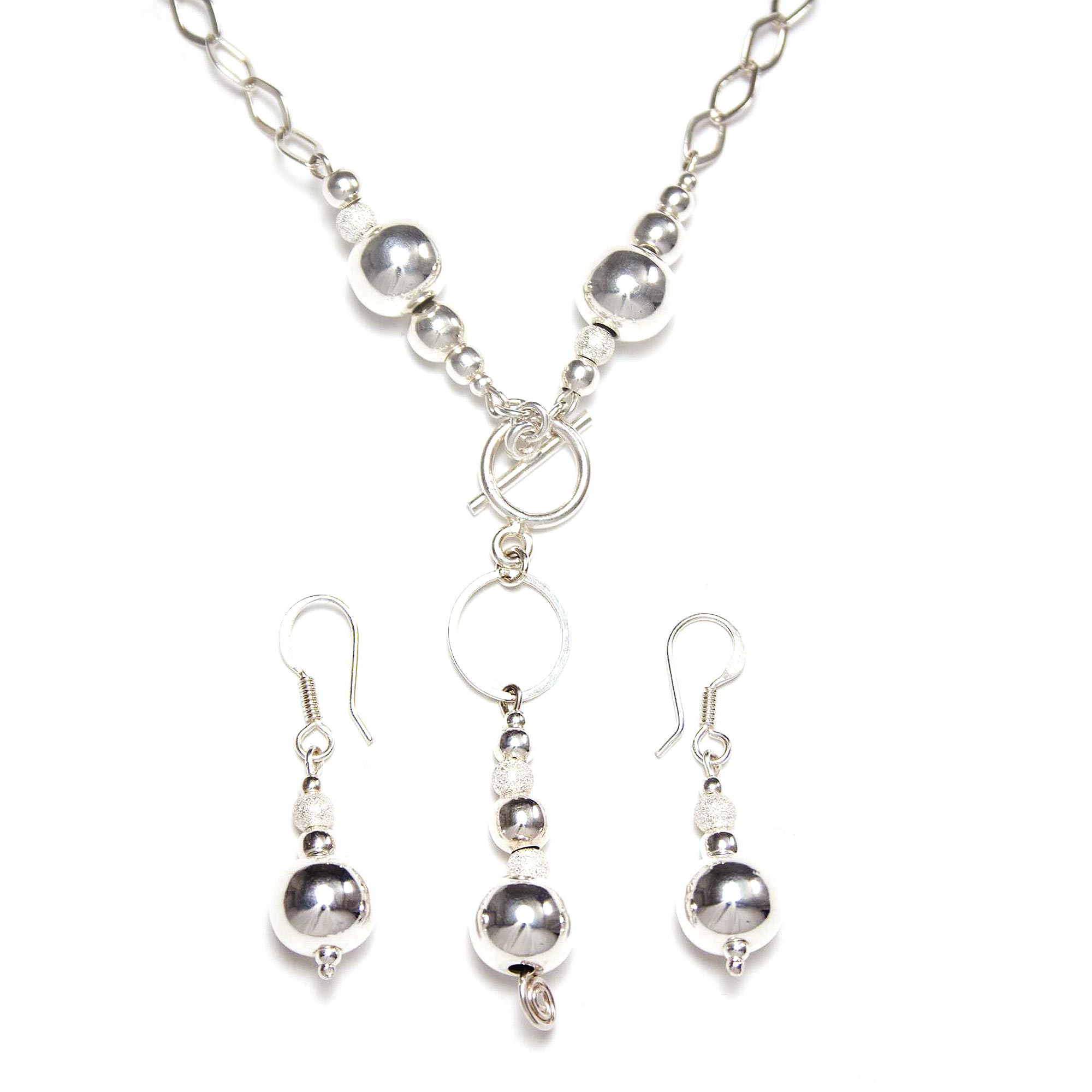 Mexico Handcrafted 925 Sterling Silver Jewelry Set Taxco - Moon Over ...