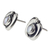 Pearl button earrings, 'Iridescent Glow' - Pearl button earrings (image 2c) thumbail