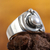 Cultured pearl cocktail ring, 'Mini Bonito' - Modern Sterling Silver Pearl Ring (image 2b) thumbail