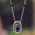 Lapis lazuli pendant necklace, 'Tide Pool' - Handmade Sterling Silver Lapis Lazuli Necklace (image 2) thumbail