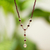 Garnet and moonstone Y necklace, 'Moonlight Passion' - Garnet and moonstone Y necklace (image 2) thumbail