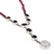 Garnet and moonstone Y necklace, 'Moonlight Passion' - Garnet and moonstone Y necklace (image 2c) thumbail
