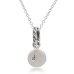 Cultured pearl pendant necklace, 'Taxco Royalty' - Peace and Calm Fine Silver and Pearl Necklace