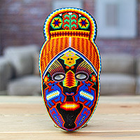 Featured review for Beadwork mask, Deer Shaman