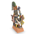 Ceramic sculpture, 'Huitzilopochtli' - Mexican Aztec War God Archaeological Ceramic Sculpture