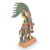 Keramische Skulptur, 'huitzilopochtli' - mexikanischer azteken-kriegsgott archäologische keramik-skulptur