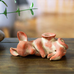 Ceramic sculpture, 'Playful Xoloitzcuintli' - Ceramic sculpture