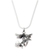Sterling silver pendant necklace, 'The Hammer and the Dragonfly' - Hammer Dragonfly Art Sterling Silver Pendant Necklace