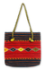 Wool tote bag, 'Zapotec Legacy' - Geometric Wool Tote Handbag from Mexico