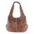 Leather hobo handbag, 'Urban Caramel' - Women's Leather Hobo Handbag from Mexico (image 2a) thumbail