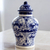Ceramic jar, 'Cobalt Legacy' - Unique Talavera Style Ceramic Ginger Jar