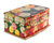 Decoupage jewelry box, 'Bright Bouquet' - Handcrafted Floral Decoupage jewellery Box thumbail