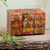 Decoupage box, 'A Bouquet for My Guadalupe' - Catholic Wood Decorative Box (image 2) thumbail