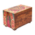 Decoupage box, 'A Bouquet for My Guadalupe' - Catholic Wood Decorative Box