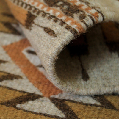 Zapotec wool rug, 'Light of the Horizon' (2x3.5) - Zapotec wool rug (2x3.5)