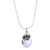 Sterling silver heart necklace, 'Love Coronation' - Sterling silver heart necklace (image 2a) thumbail