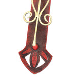 Iron wall sculpture, 'Parish Church Cross' - Handcrafted Mexican Christianity Steel Cross Wall Art