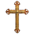 Iron wall sculpture, 'Vintage Cross' - Hand Crafted Christianity Vintage Steel Cross Sculpture