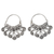 Sterling silver hoop earrings, 'Spiral Sierra' - Handcrafted Silver Hoop Earrings from Mexico (image 2a) thumbail