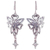 Sterling silver dangle earrings, 'Fairies' - Unique Taxco Silver Sterling Dangle Earrings (image 2a) thumbail