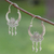 Sterling silver hoop earrings, 'Days of Sun' - Hand Crafted Taxco Sterling Silver Hoop Earrings thumbail