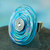 Dichroic art glass ring, 'Circle of Sky' - Unique Modern Glass Cocktail Ring (image 2b) thumbail