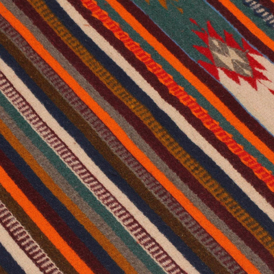 Zapotec wool rug, 'It's a Colorful Life' (2x3.5) - Zapotec wool rug (2x3.5)