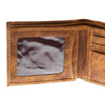 Men's leather wallet, 'Minimalist in Brown' - Men's Leather Wallet Travel Accessory