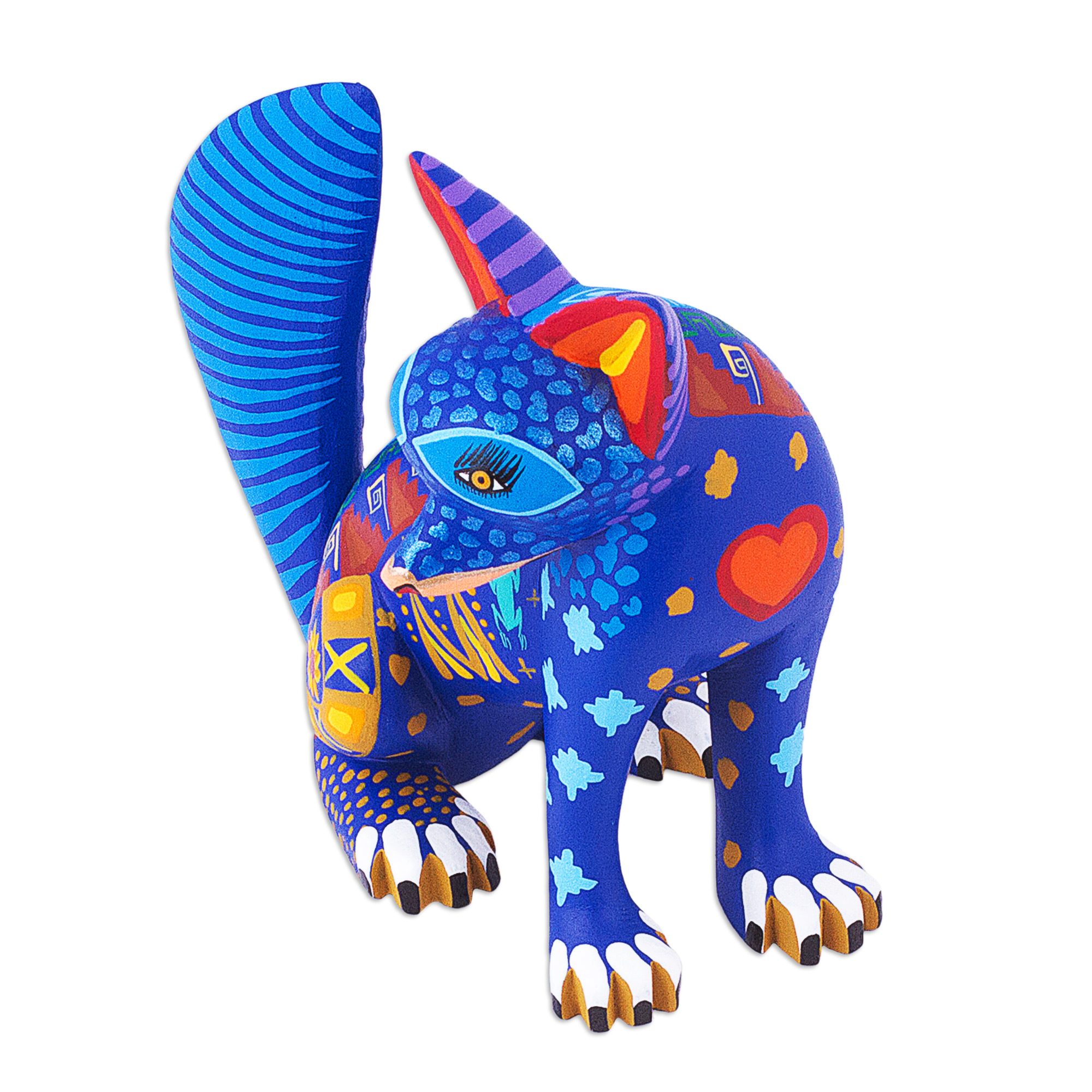 UNICEF Market | Mexico Alebrije Wild Dog Sculpture Oaxaca Folk Art ...