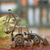 Auto part sculpture, 'Rustic Bulldozer Digger' - Unique Recycled Metal and Car Parts Sculpture Mexico (image 2b) thumbail